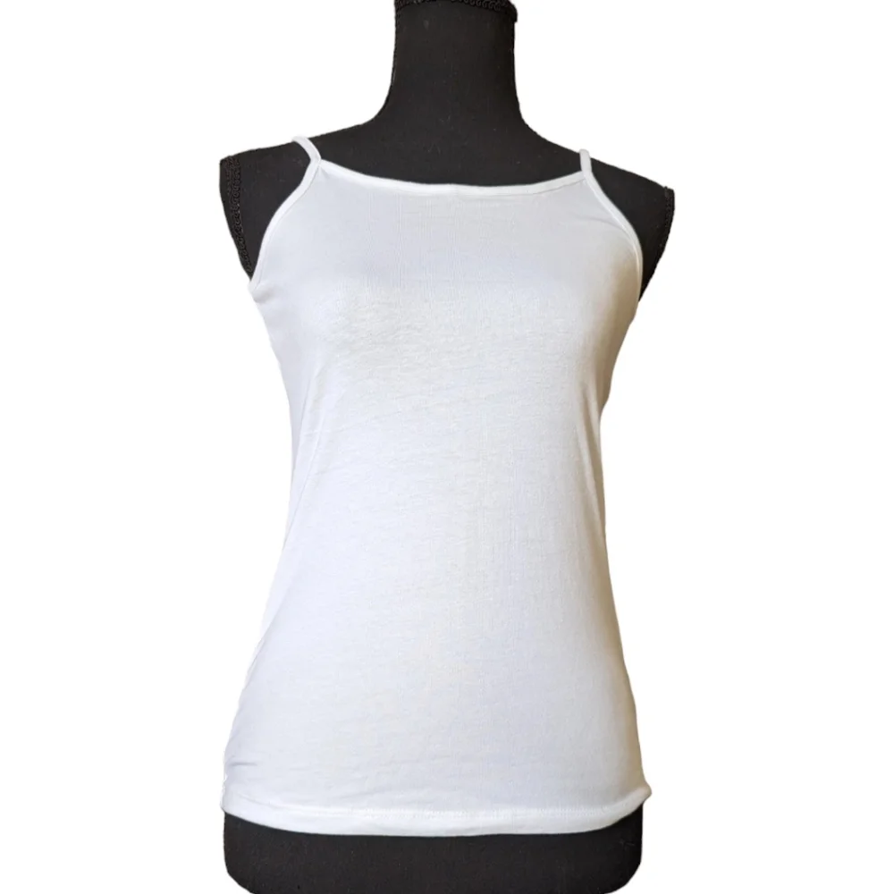 New Girls White Cami Tank Sz‎ Large